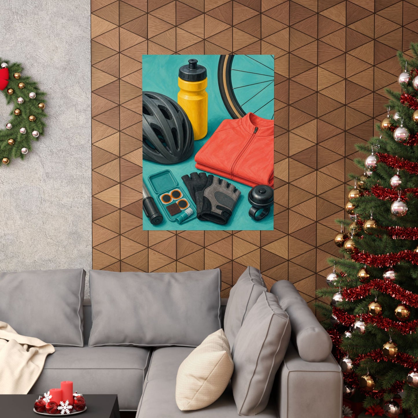 Colorful Cycling Gear Hobby Poster