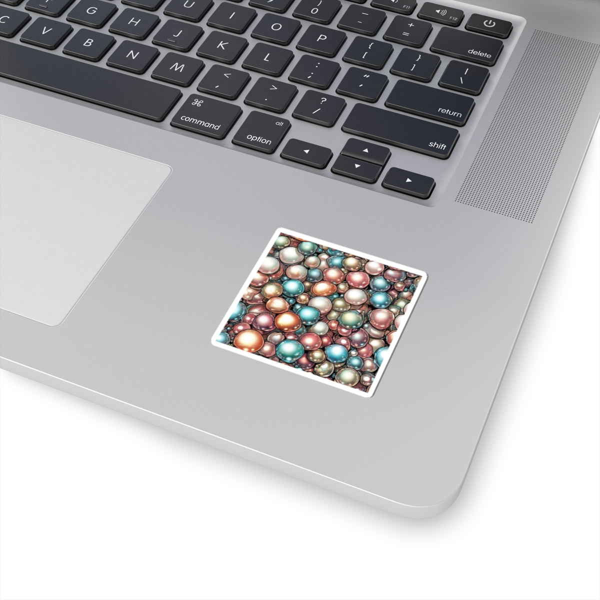 Rainbow Pearl Marble Abstract Gift Art Sticker