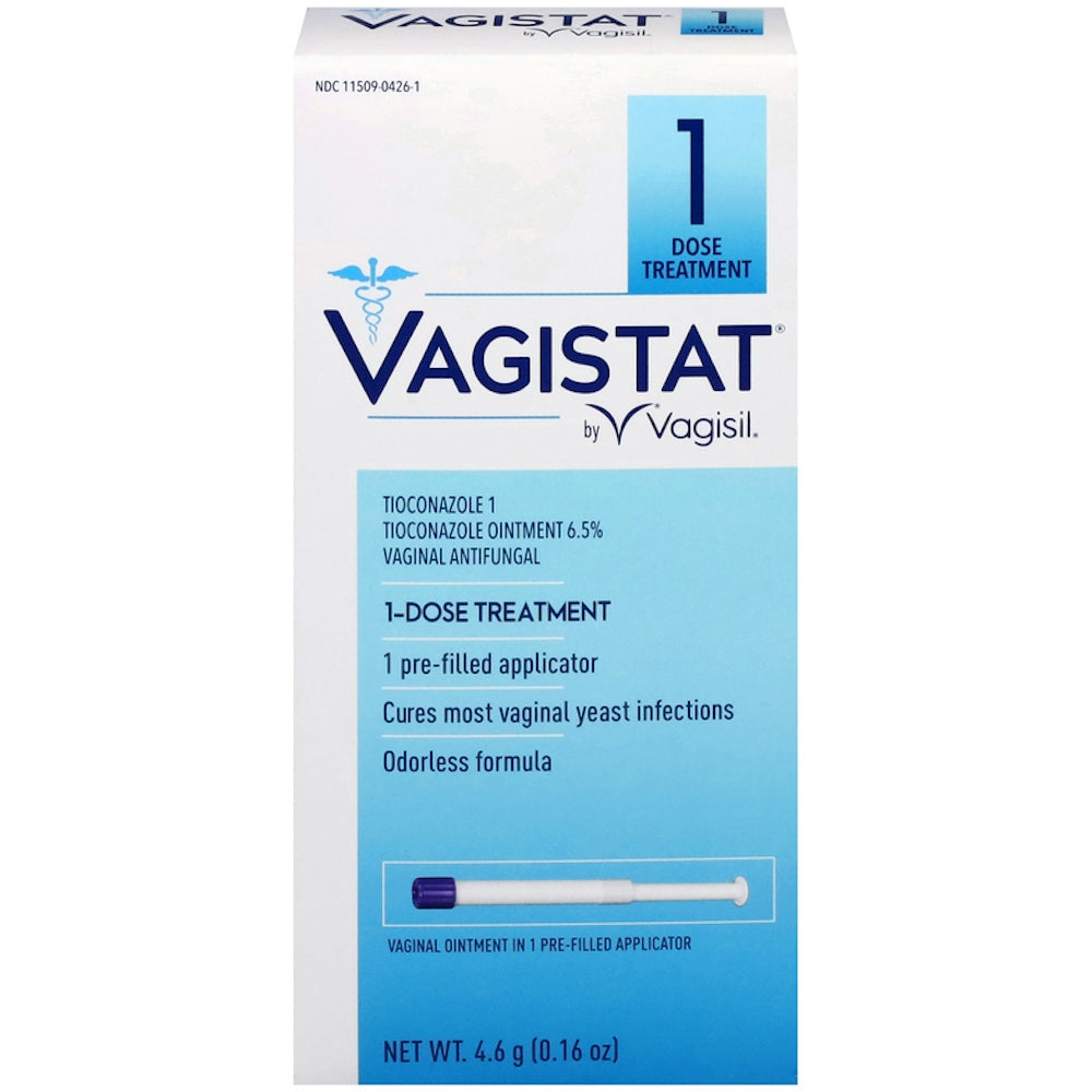 Vagisil Vagistat 1-Dose Yeast Infection Treatment, Tioconazole Ointment 6.5%
