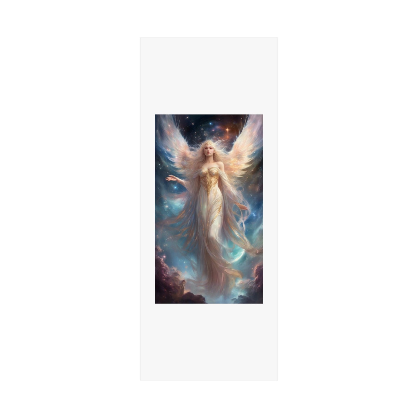 Celestial Winged Heroine Fantasy Portrait Poster