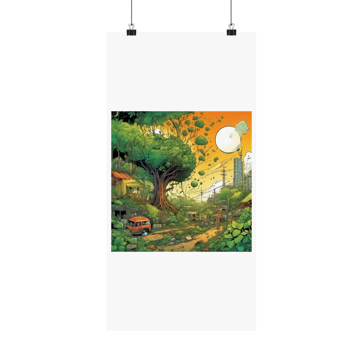 Cottage Road Landscape Nature Gift Art Poster