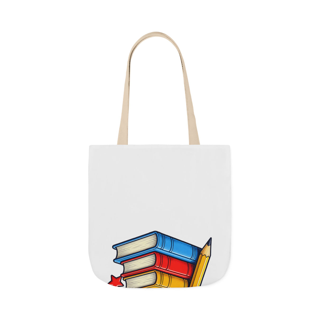 Retro School Books Apple Teacher Appreciation Tote Bag
