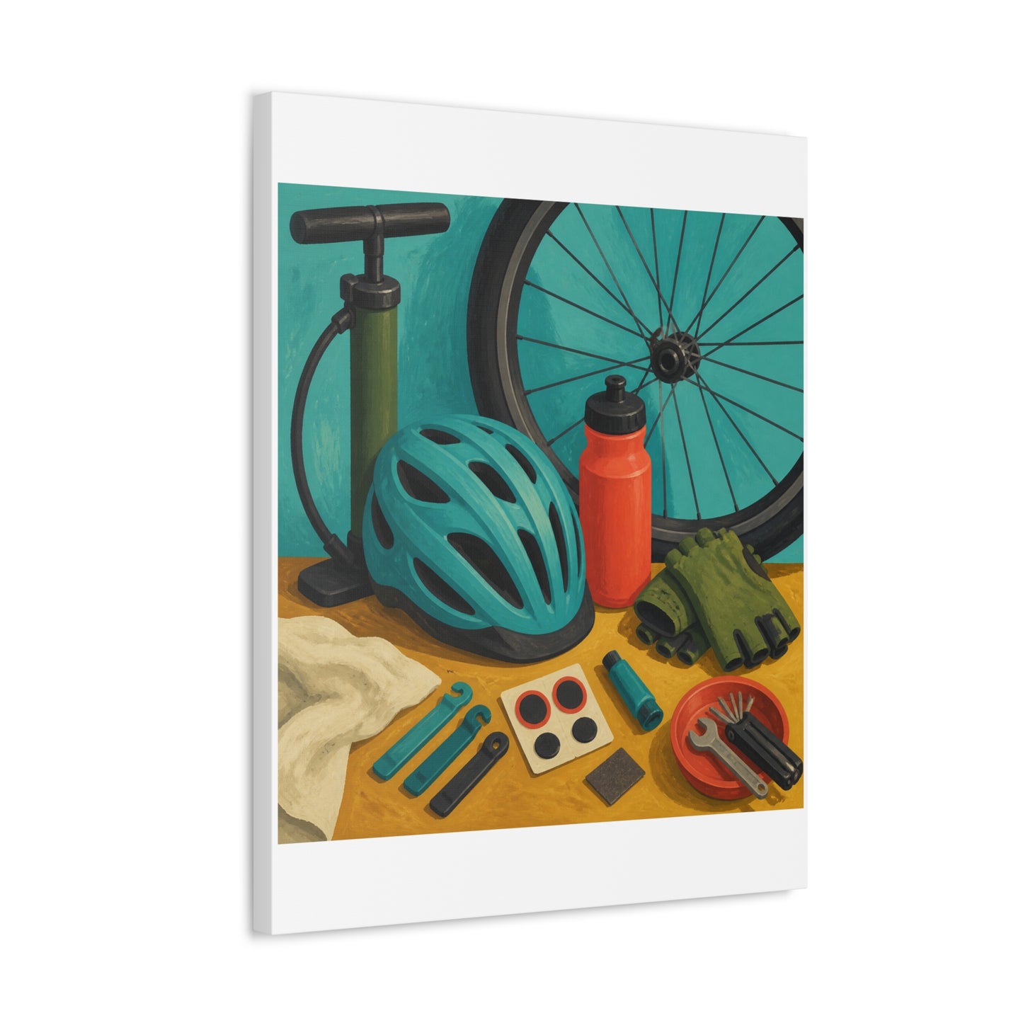 Everyday Bicycle Workshop Art Canvas Art