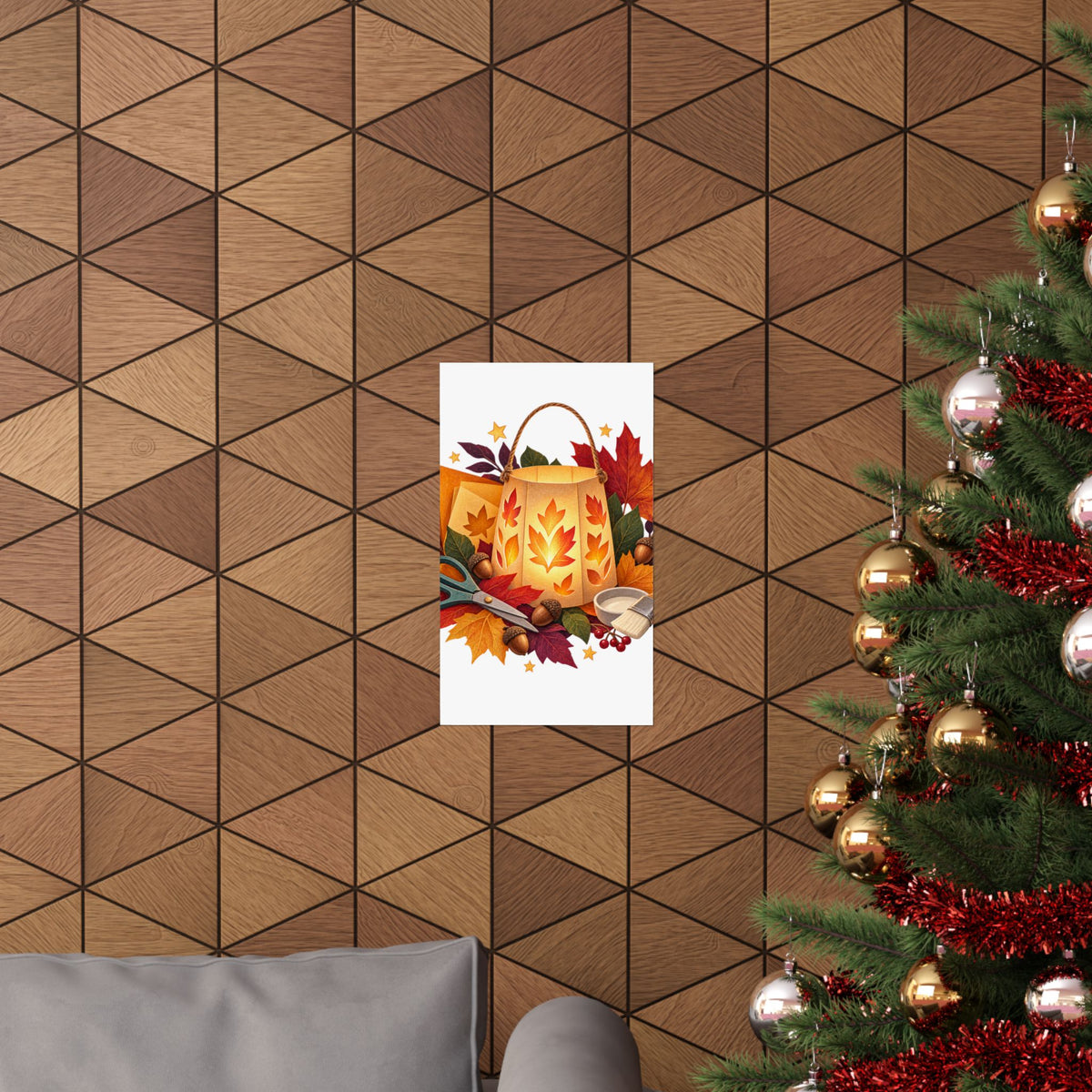Autumn Lantern Making Workshop Poster