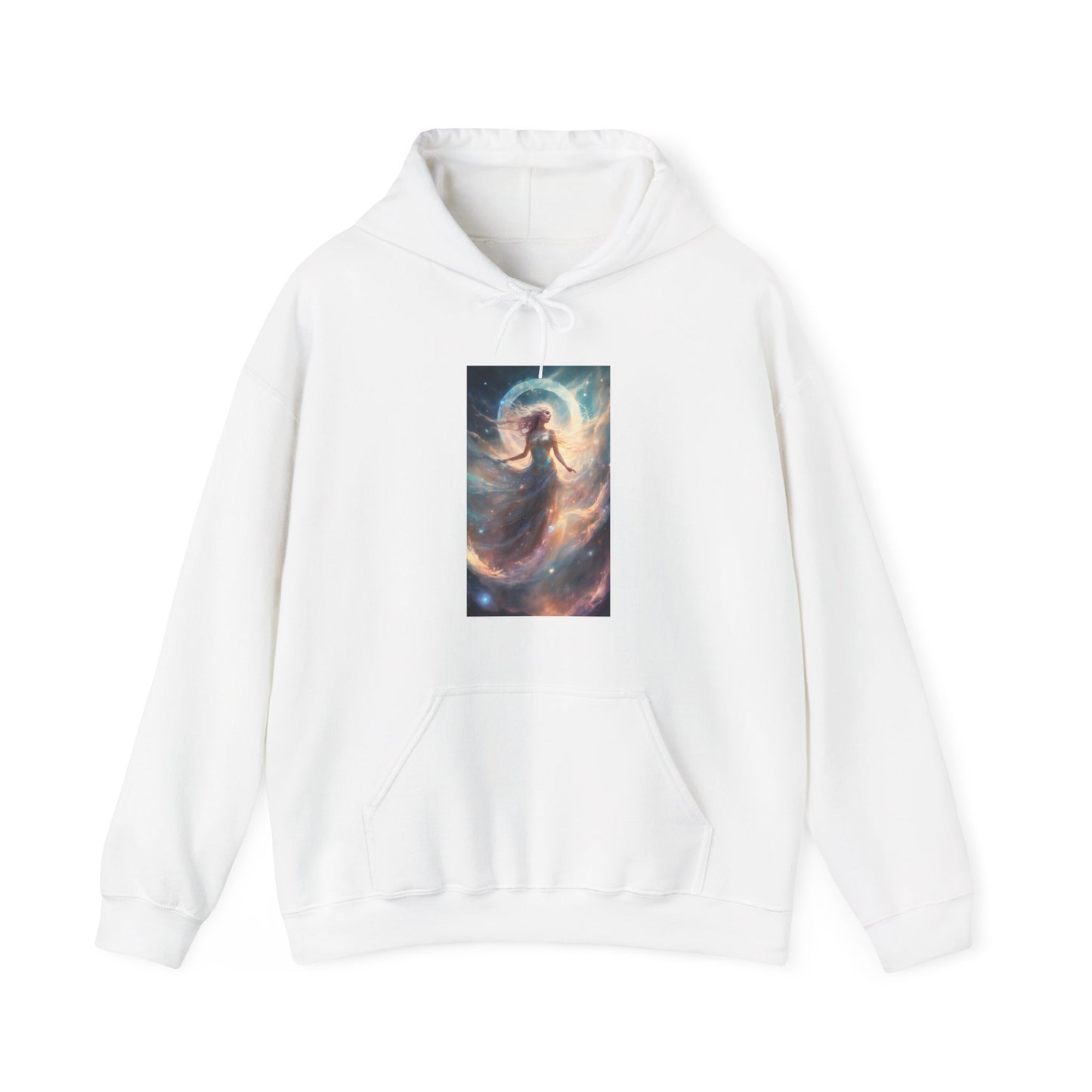 Moonlit Celestial Dancer Fantasy Portrait Hoodie