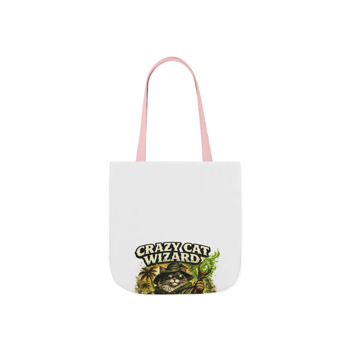 Crazy Cat Wizard Funny Fantasy Magic Tote Bag