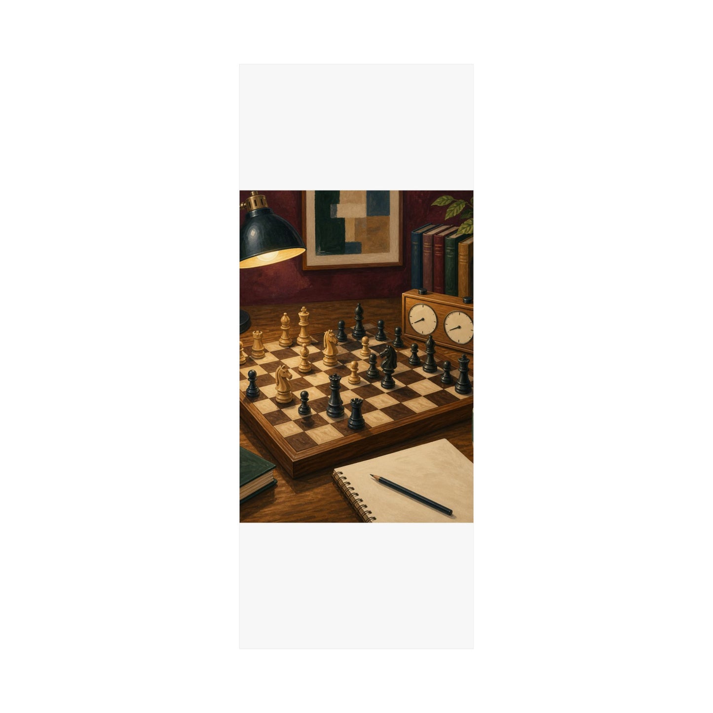 Cozy Chess Strategy Game Hobby Poster