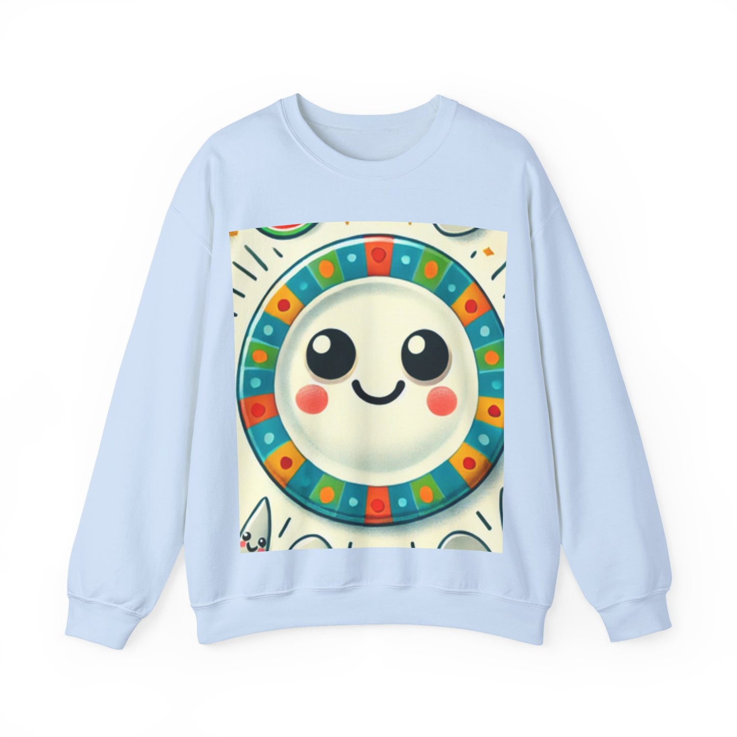 Happy Little Kitchen Club Kawaii Food Lover Crew Sweatshirt Gift Art