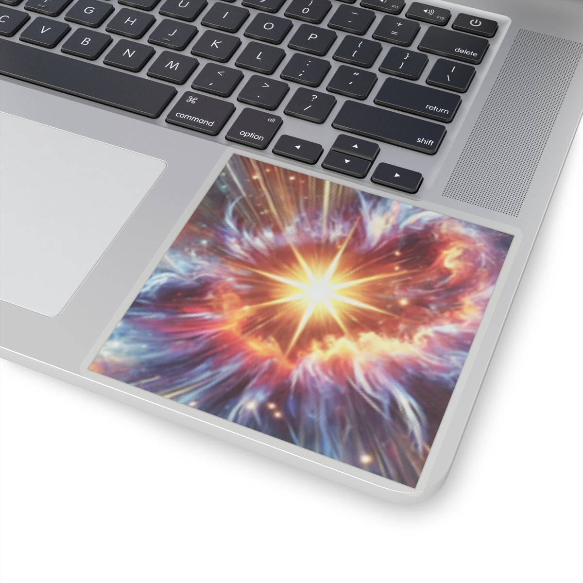 Cosmic Starburst Energy Abstract Space Sticker for Laptop