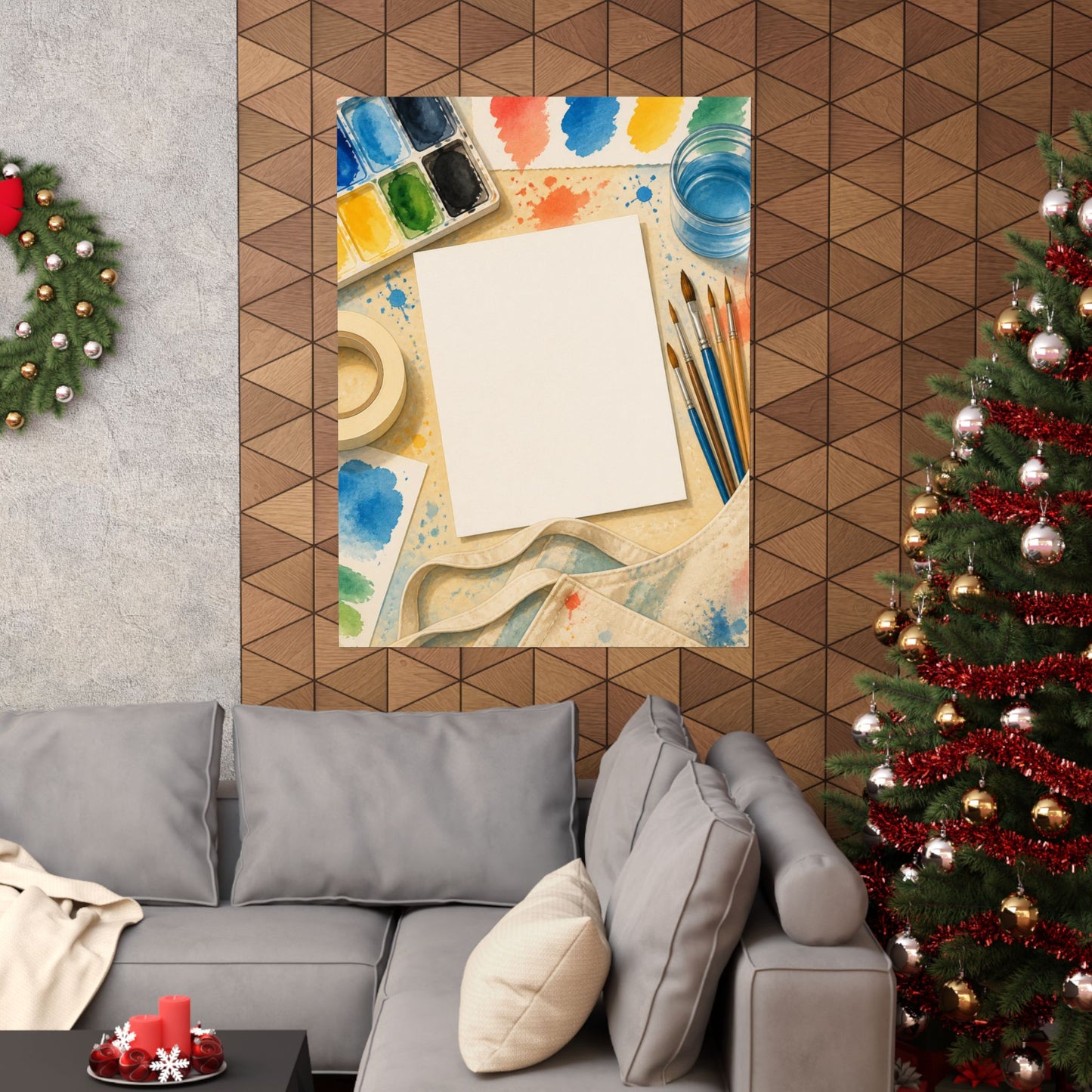 Bright Watercolor Painting Hobby Art Poster