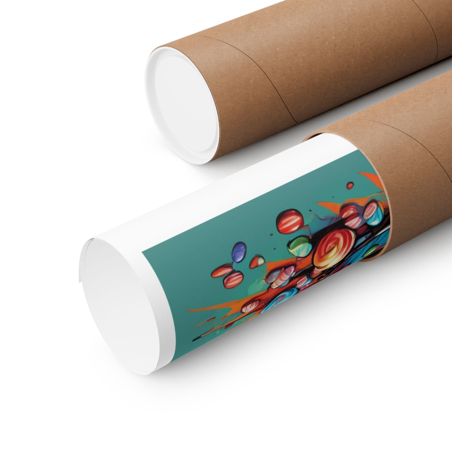 Holiday Candy Bucket Sweets Gift Art Poster