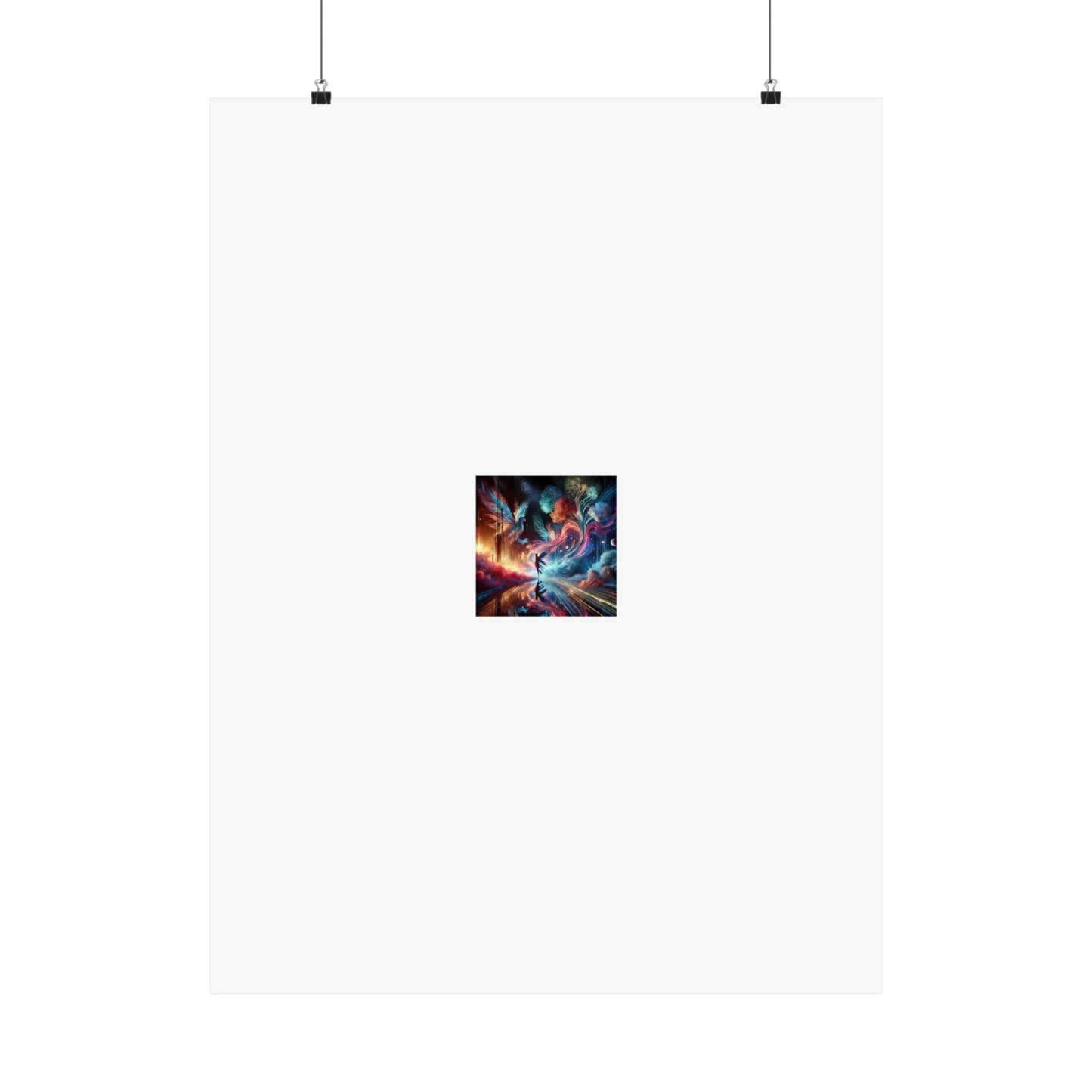 Cosmic Aurora Dancer Dreamscape Celestial Dance Poster