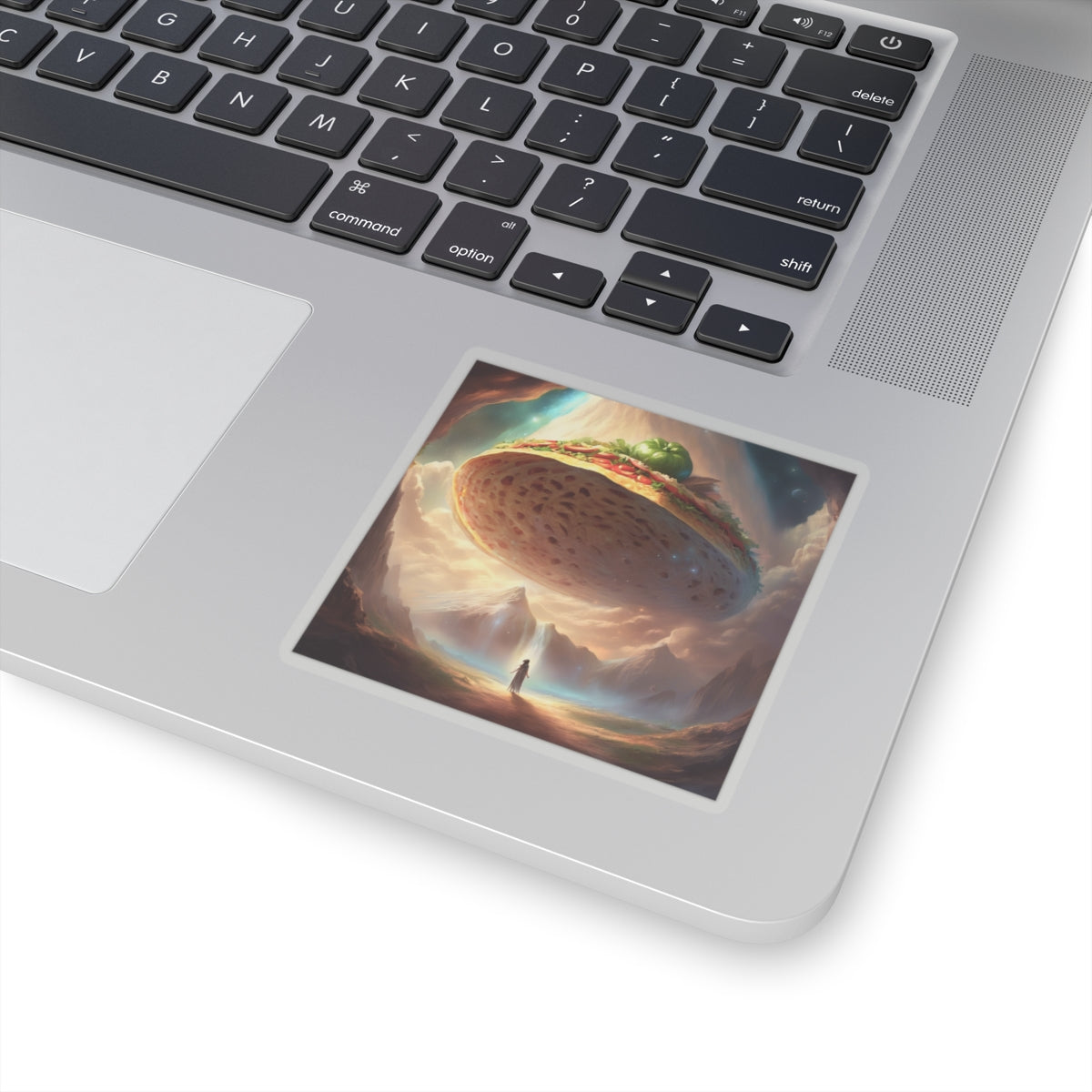 Cosmic Taco UFO Surreal Food Fantasy Art Sticker
