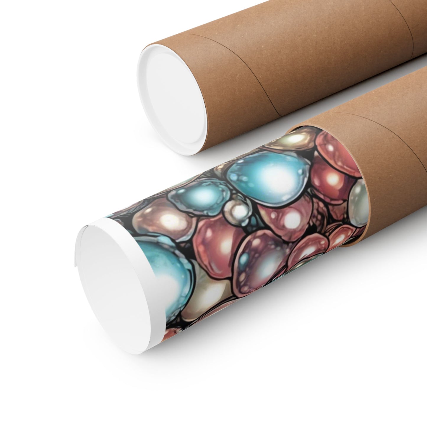 Rainbow Pearl Marble Abstract Gift Art Poster