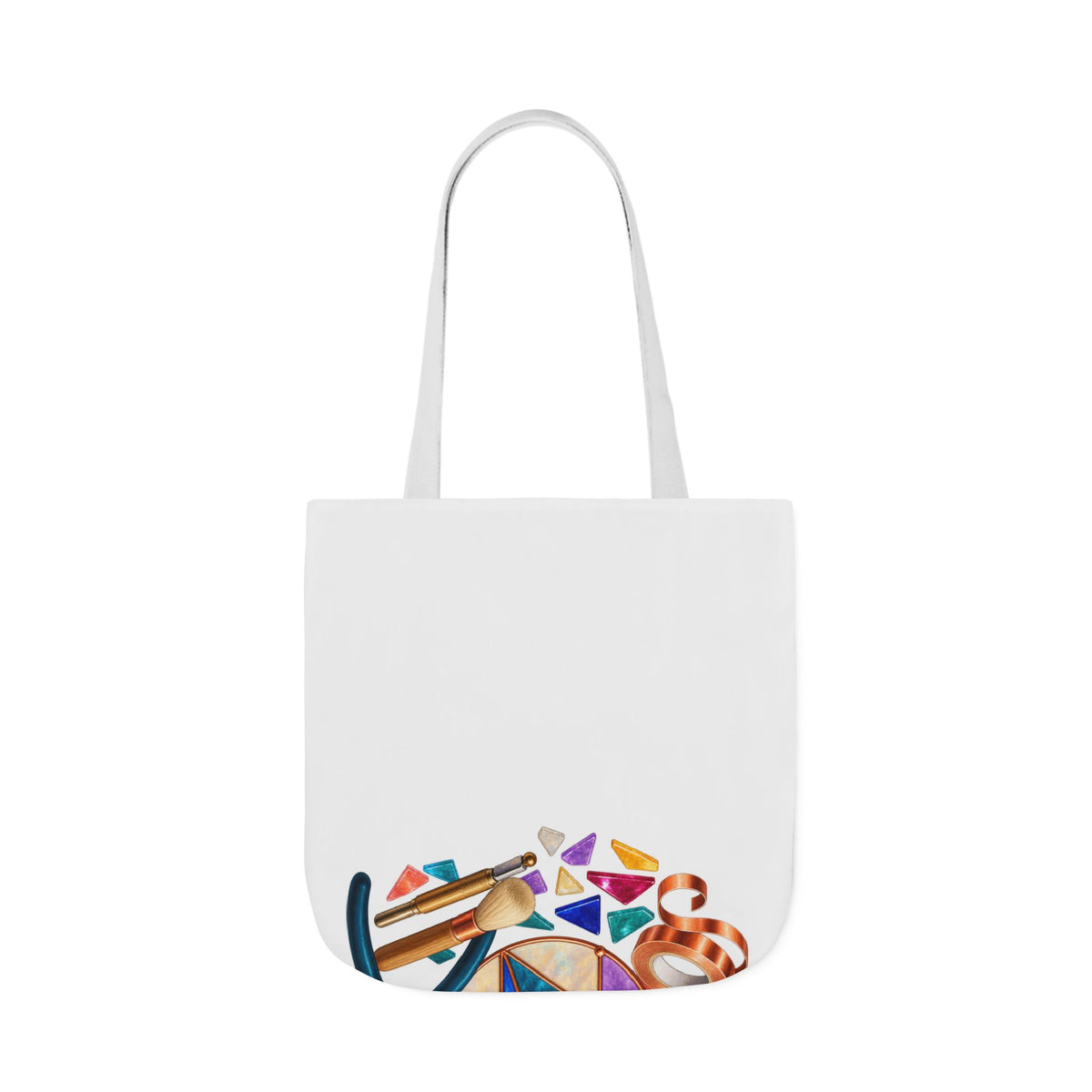 Abstract Stained Glass Suncatcher Workshop Tote Bag