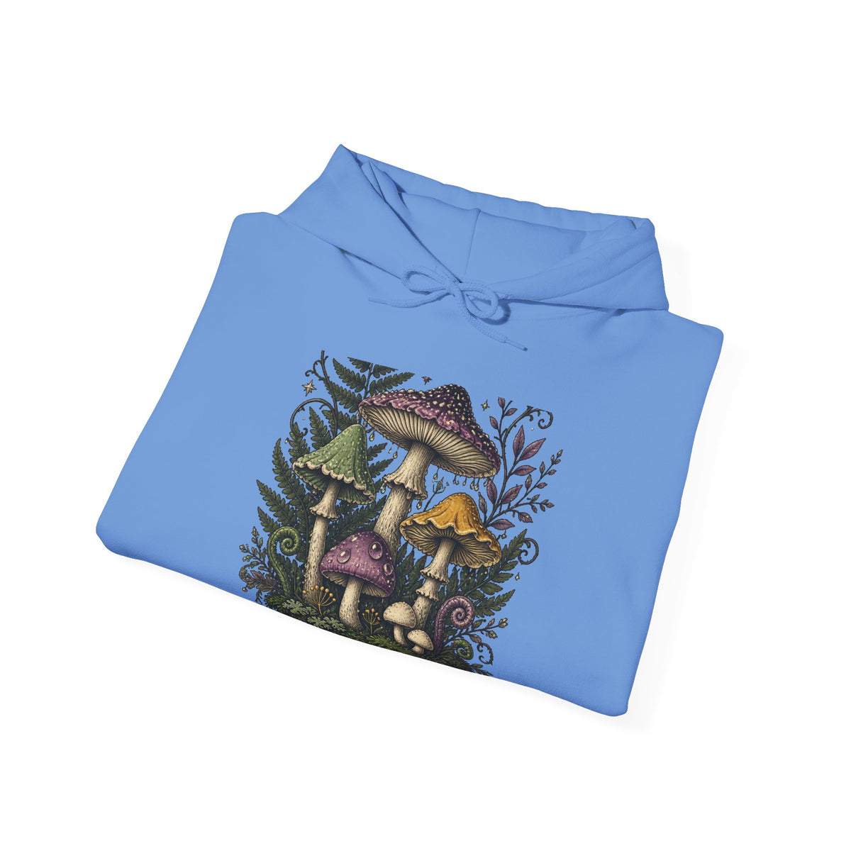 Midnight Mushroom Field Notes Botanical Mushroom Hoodie