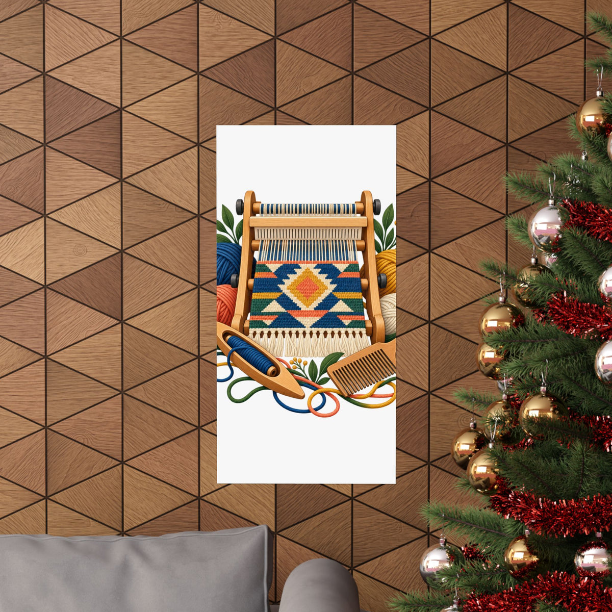 Geometric Hand Weaving Workshop Poster