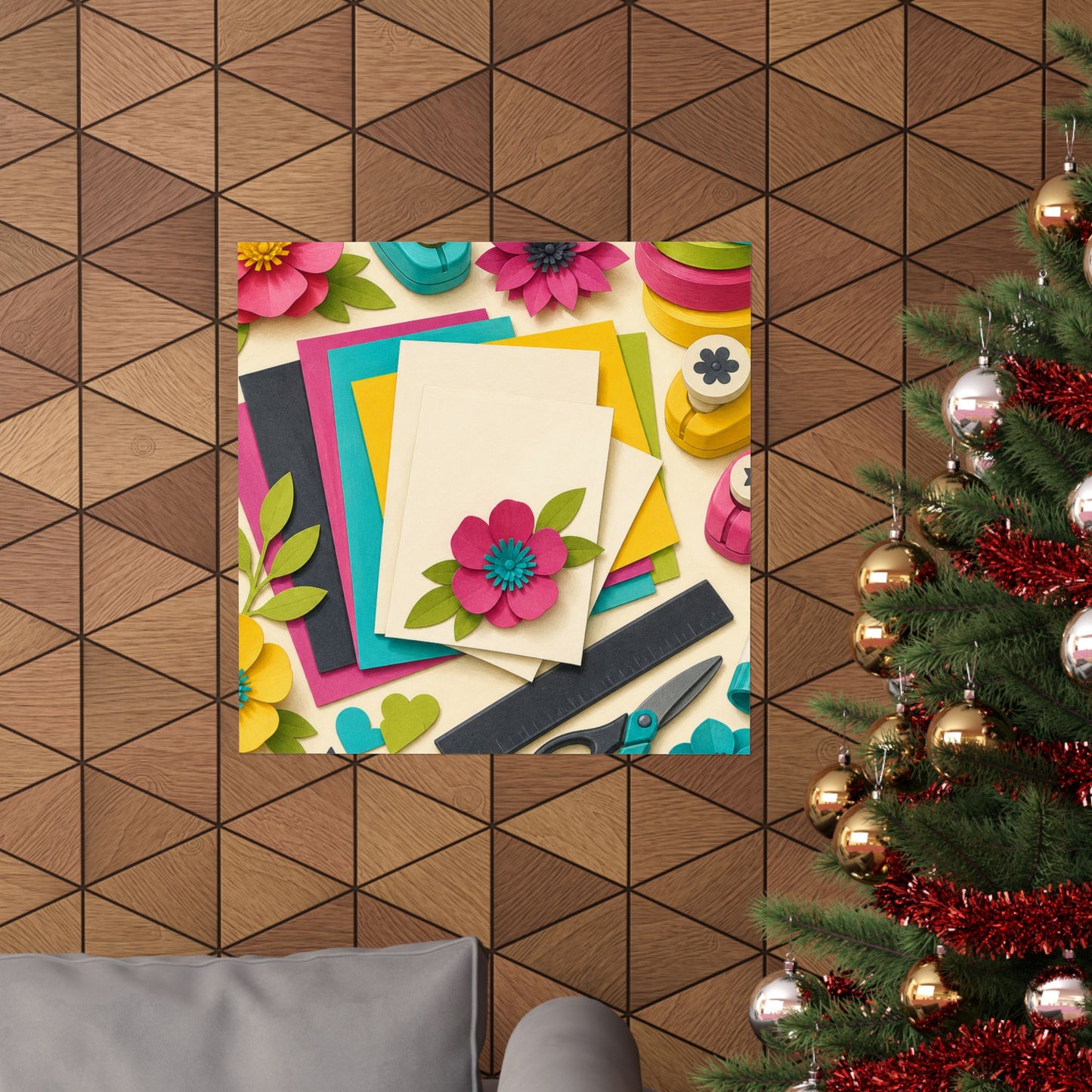 Bright Paper Crafting Hobby Poster