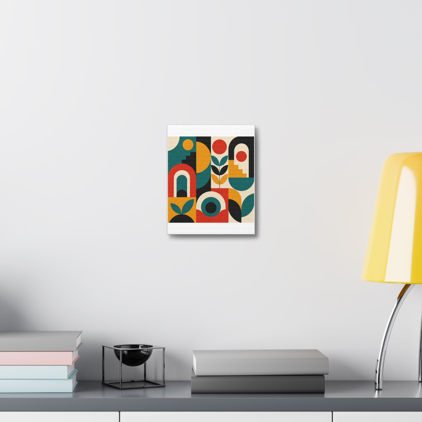 Mid Century Arches Botanical Geometric Canvas Art