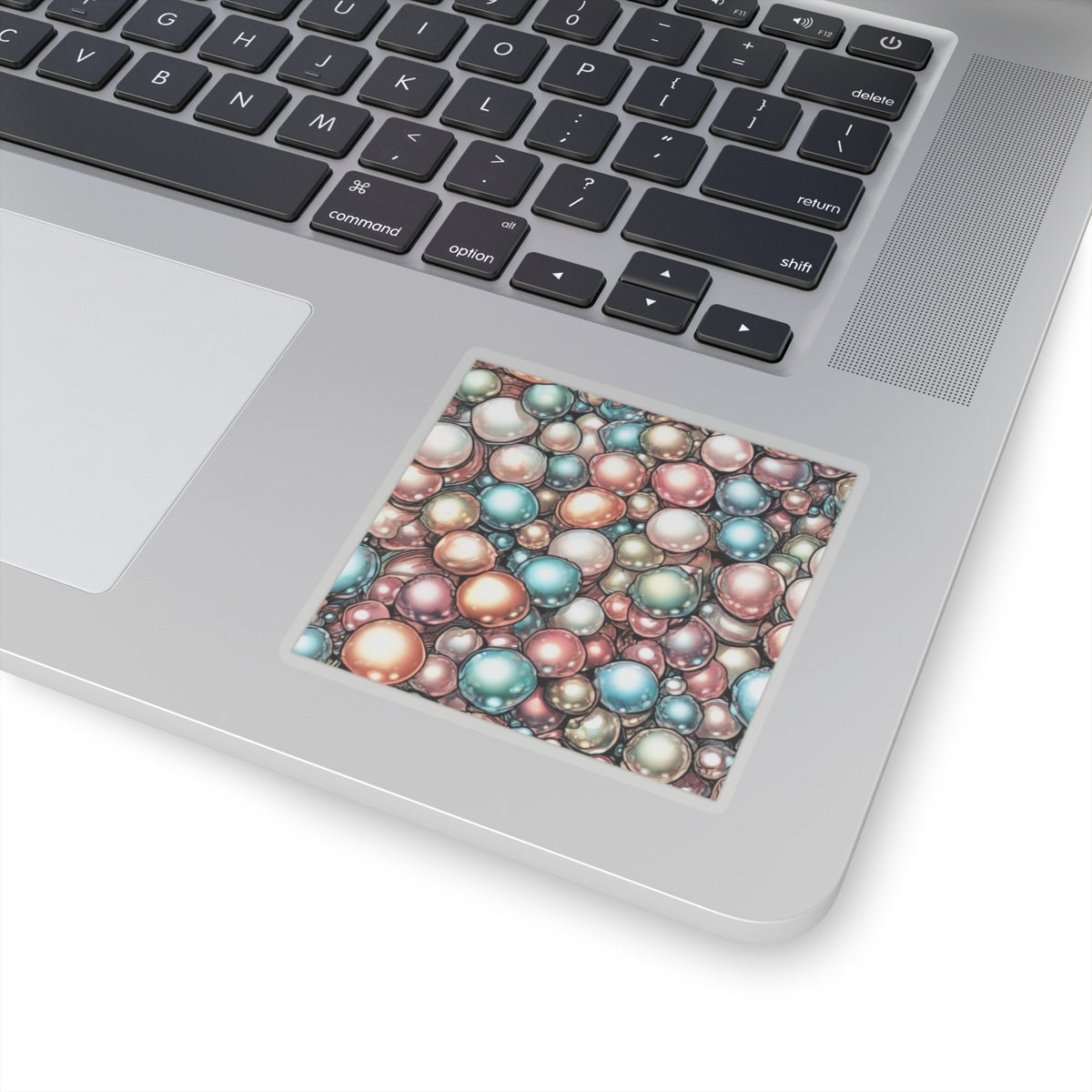 Rainbow Pearl Marble Abstract Gift Art Sticker