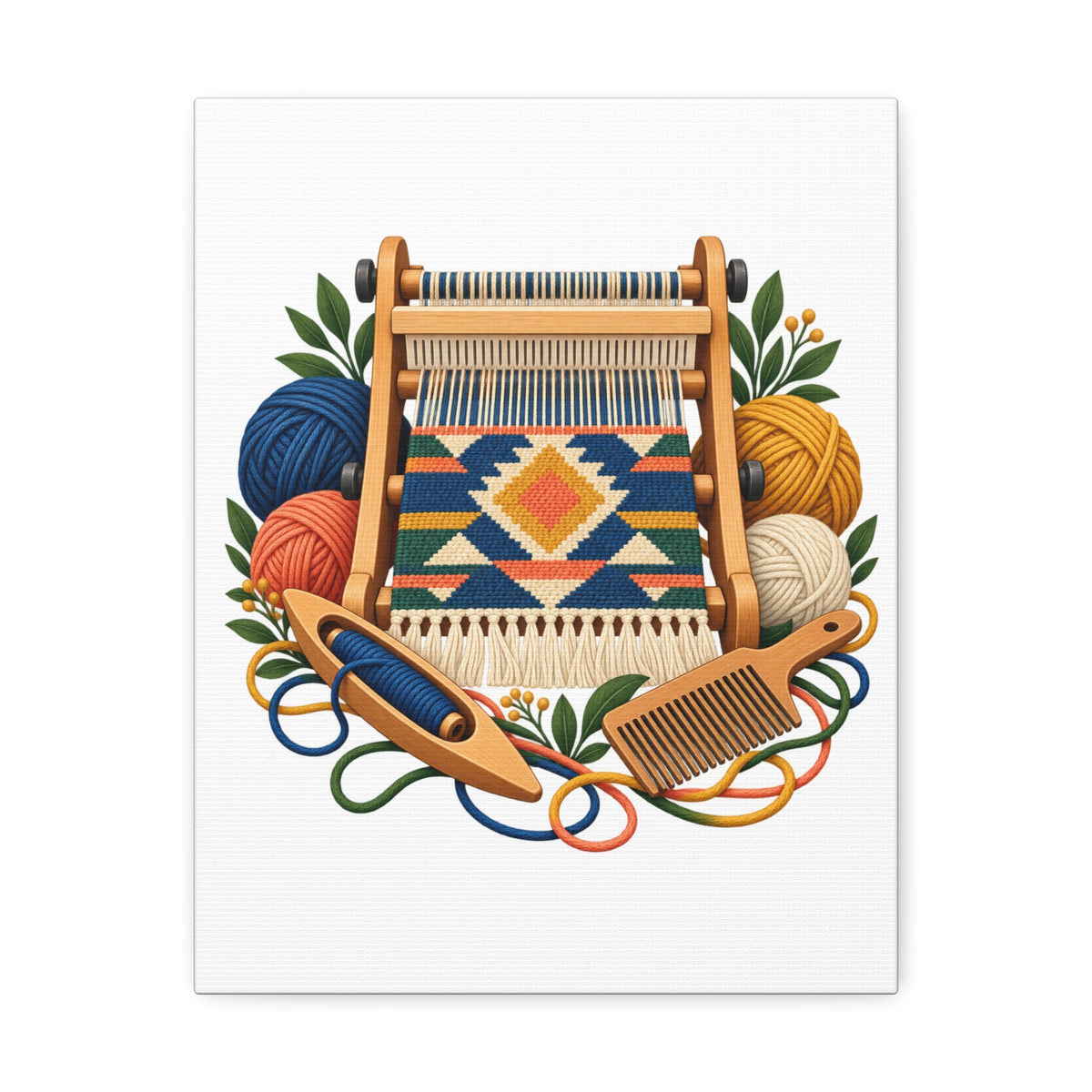 Geometric Hand Weaving Workshop Canvas