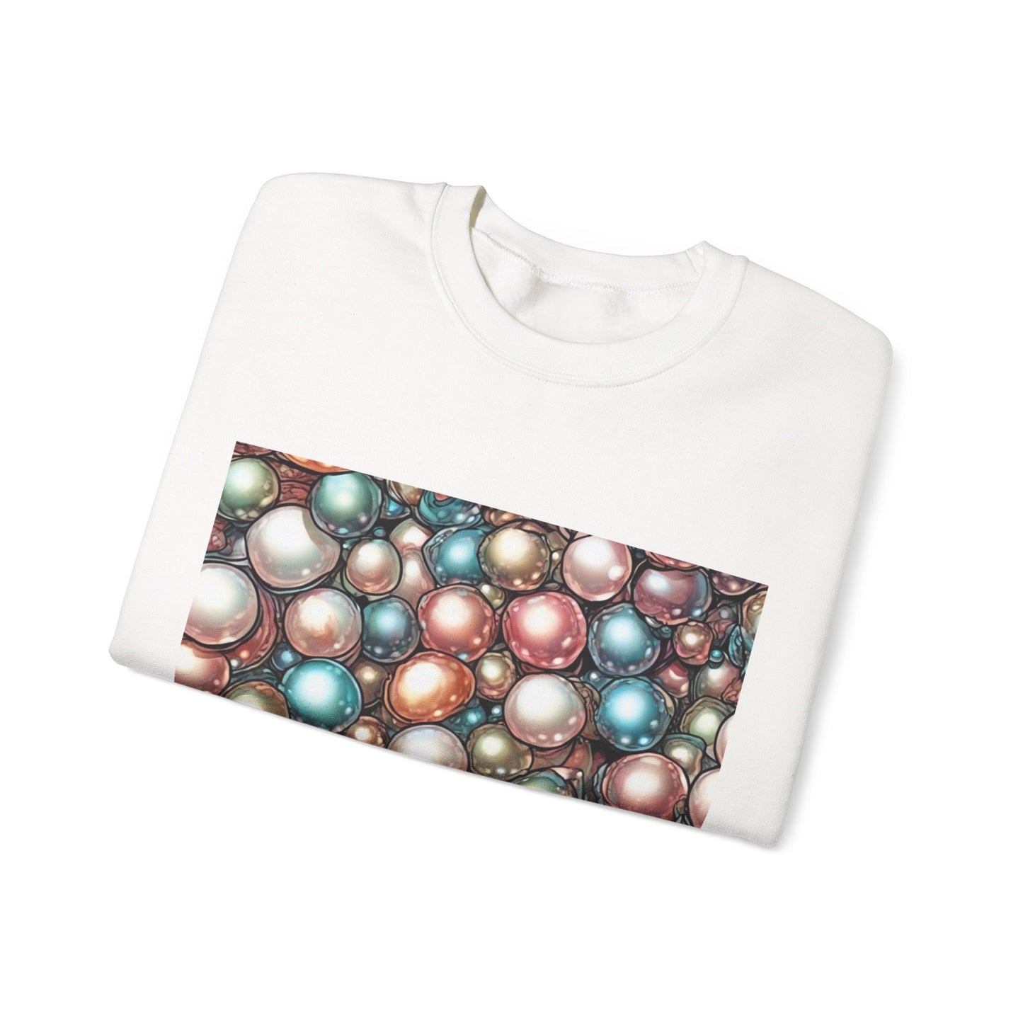 Rainbow Pearl Marble Abstract Gift Art Sweatshirt