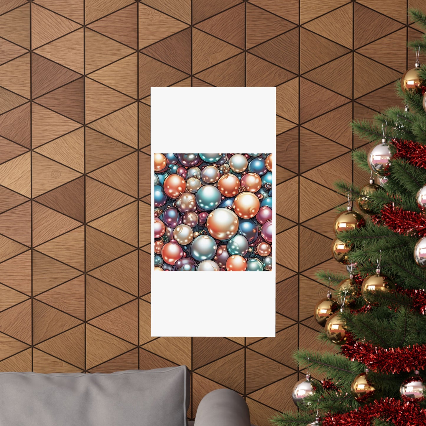Glossy Orb Marble Abstract Gift Art Poster