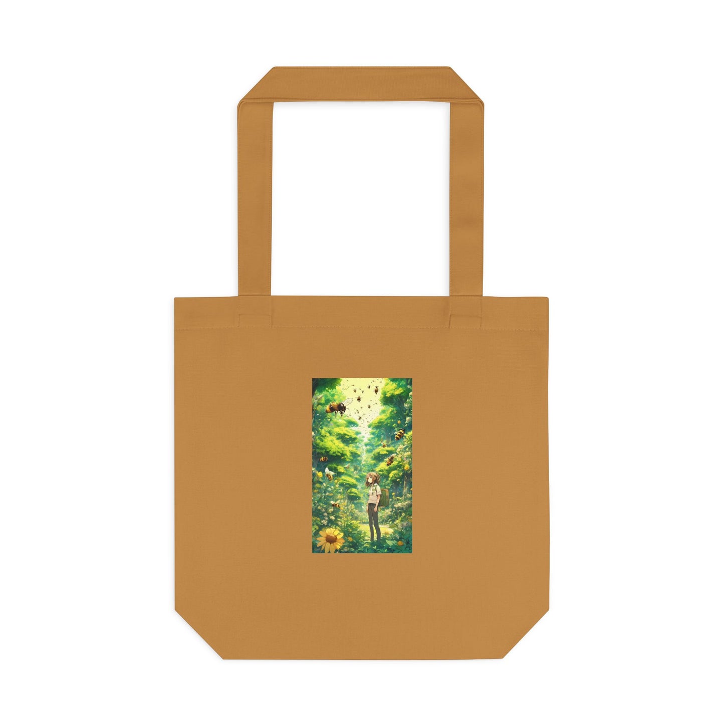 Bee Garden Explorer Anime Nature Art Tote Bag