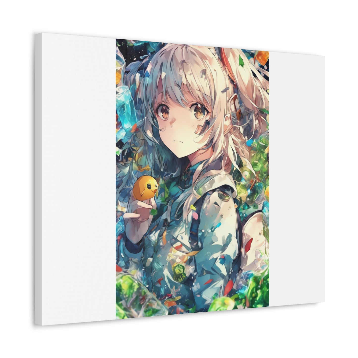 Crystal Bottle Anime Portrait Bright Room Canvas