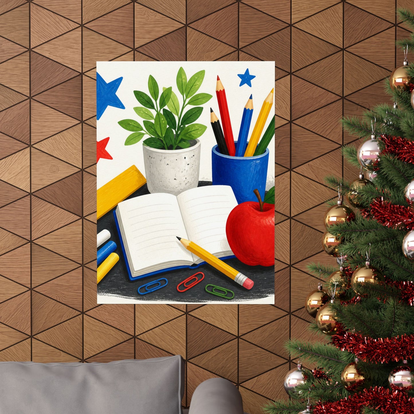 Colorful Classroom Supplies Teacher Appreciation Poster