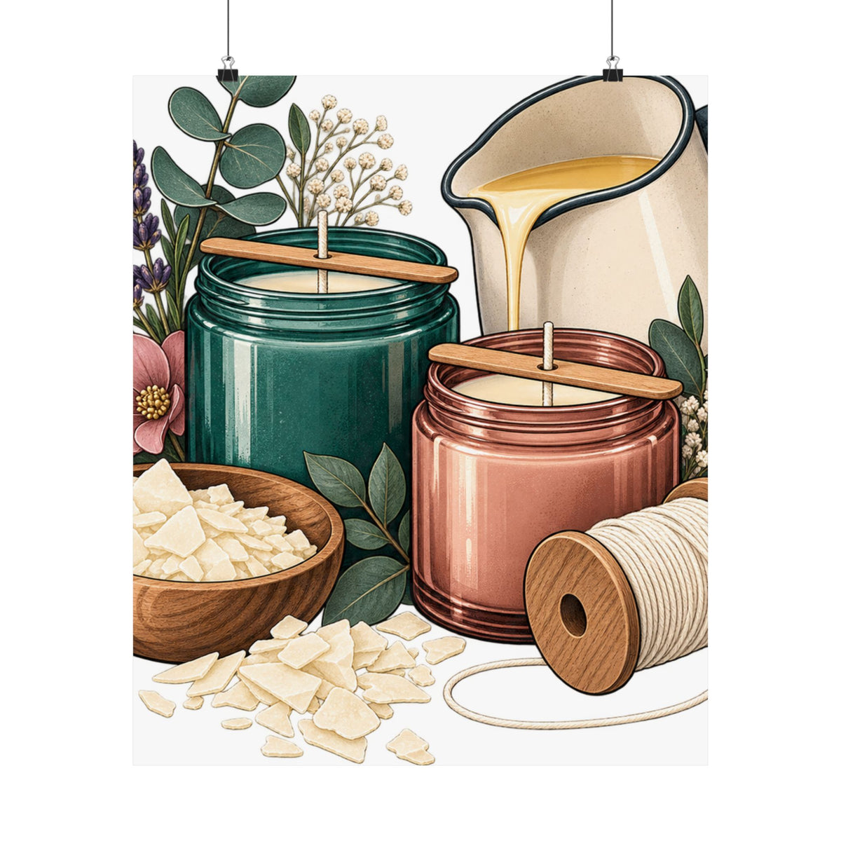 Artisan Candle Making Workshop Poster