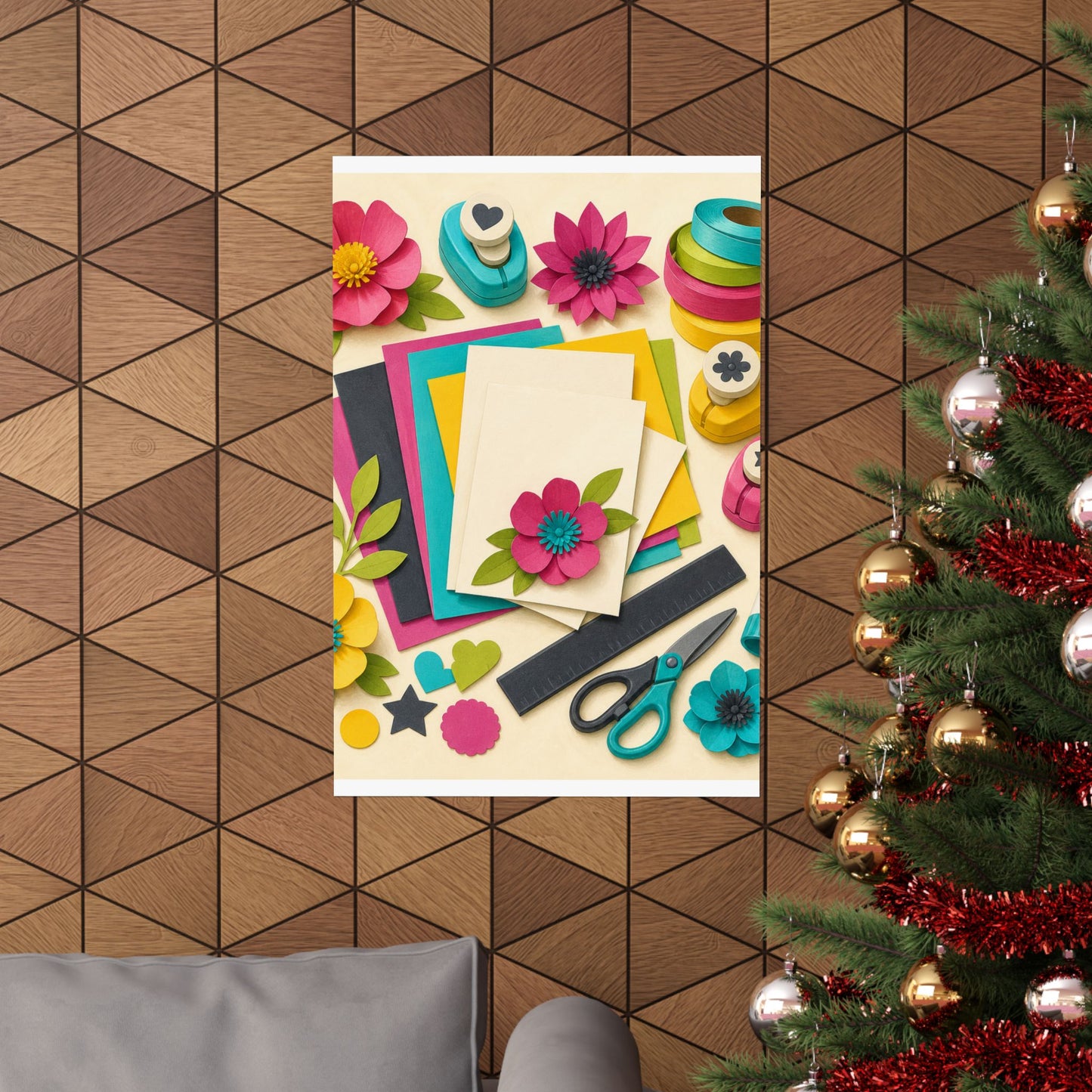 Bright Paper Crafting Hobby Poster