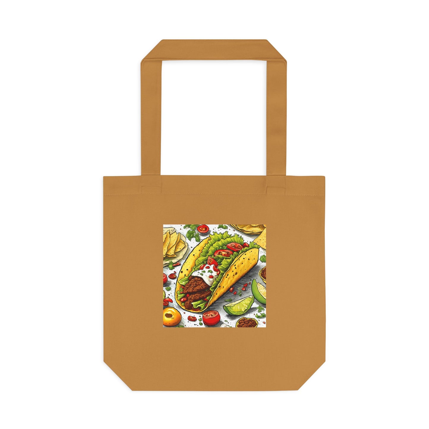 Bold Taco Illustration Foodie Gift Art Tote Bag