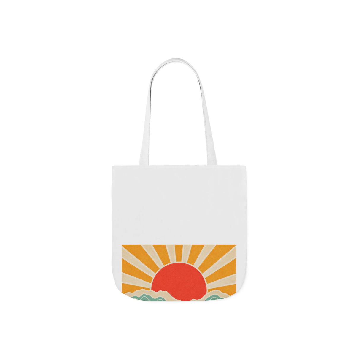 Topographic Sunrise Modern Outdoor Adventure Tote Bag