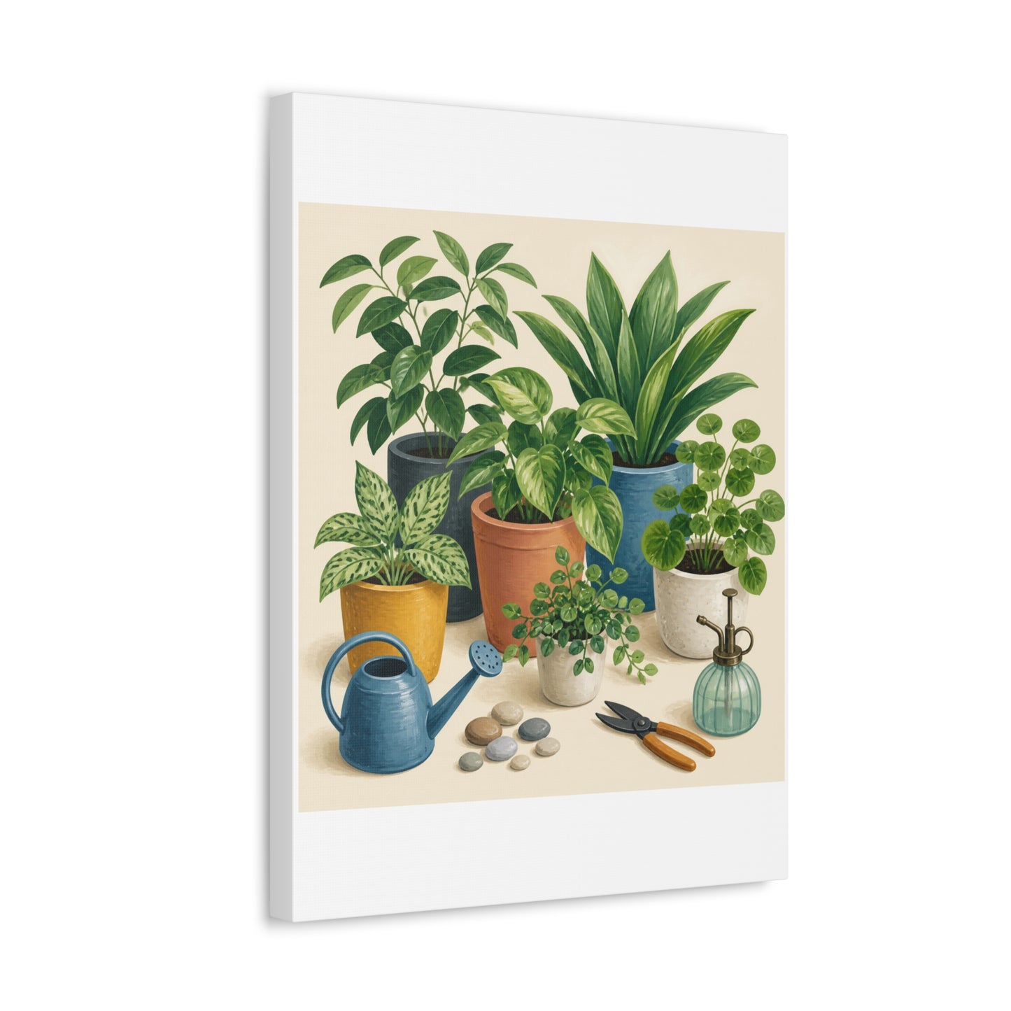 Calm Indoor Houseplant Collection Art Canvas Art