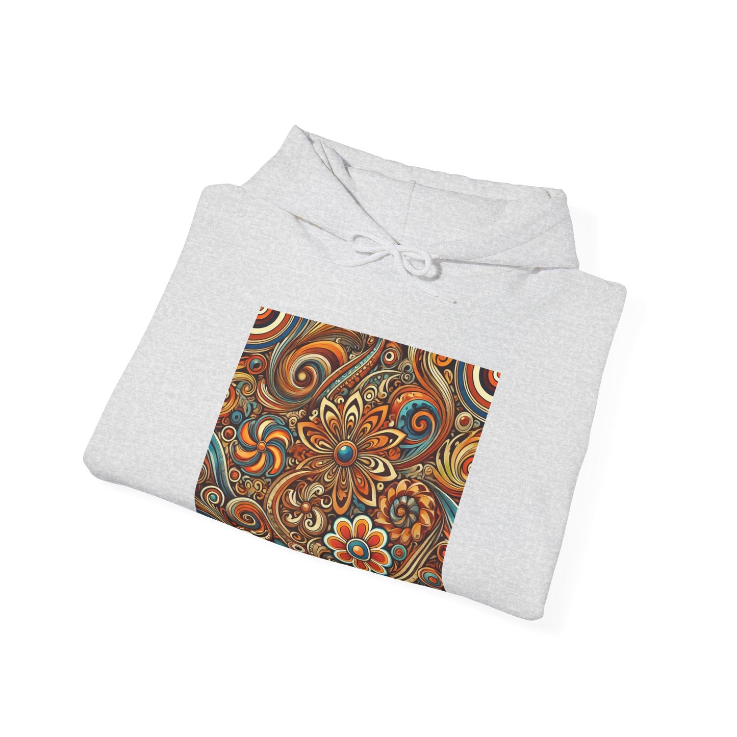 Ornate Abstract Floral Paisley Pattern Hoodie