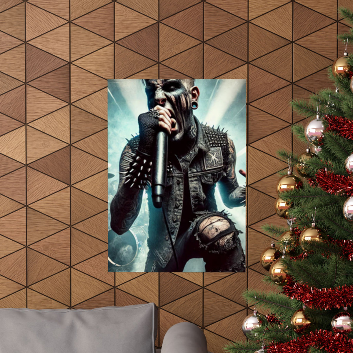 Punk Rock Vocalist Stage Energy Music Room Poster
