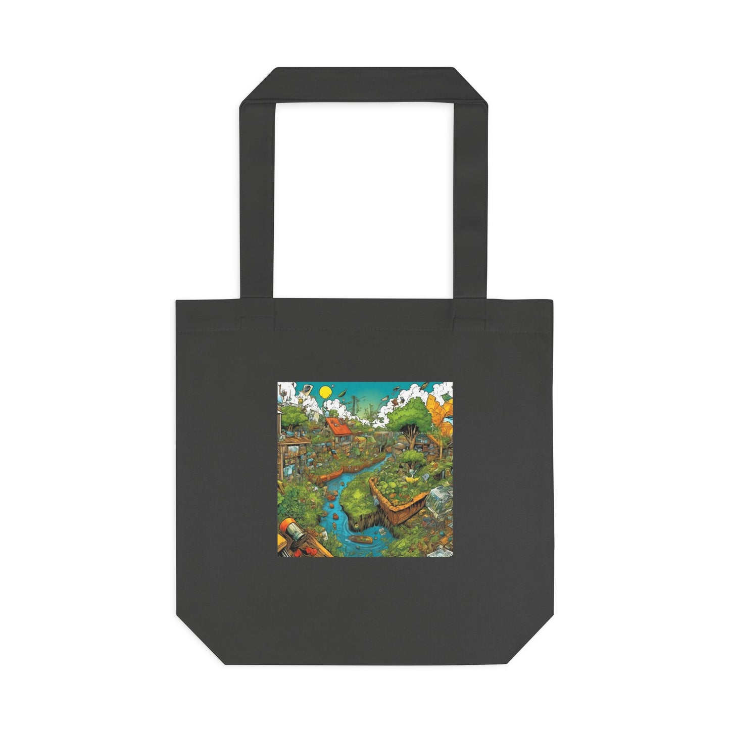 Whimsical Garden Stream Nature Gift Art Tote Bag