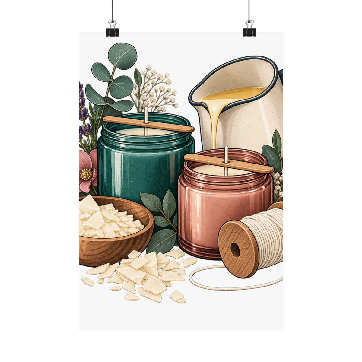 Artisan Candle Making Workshop Poster