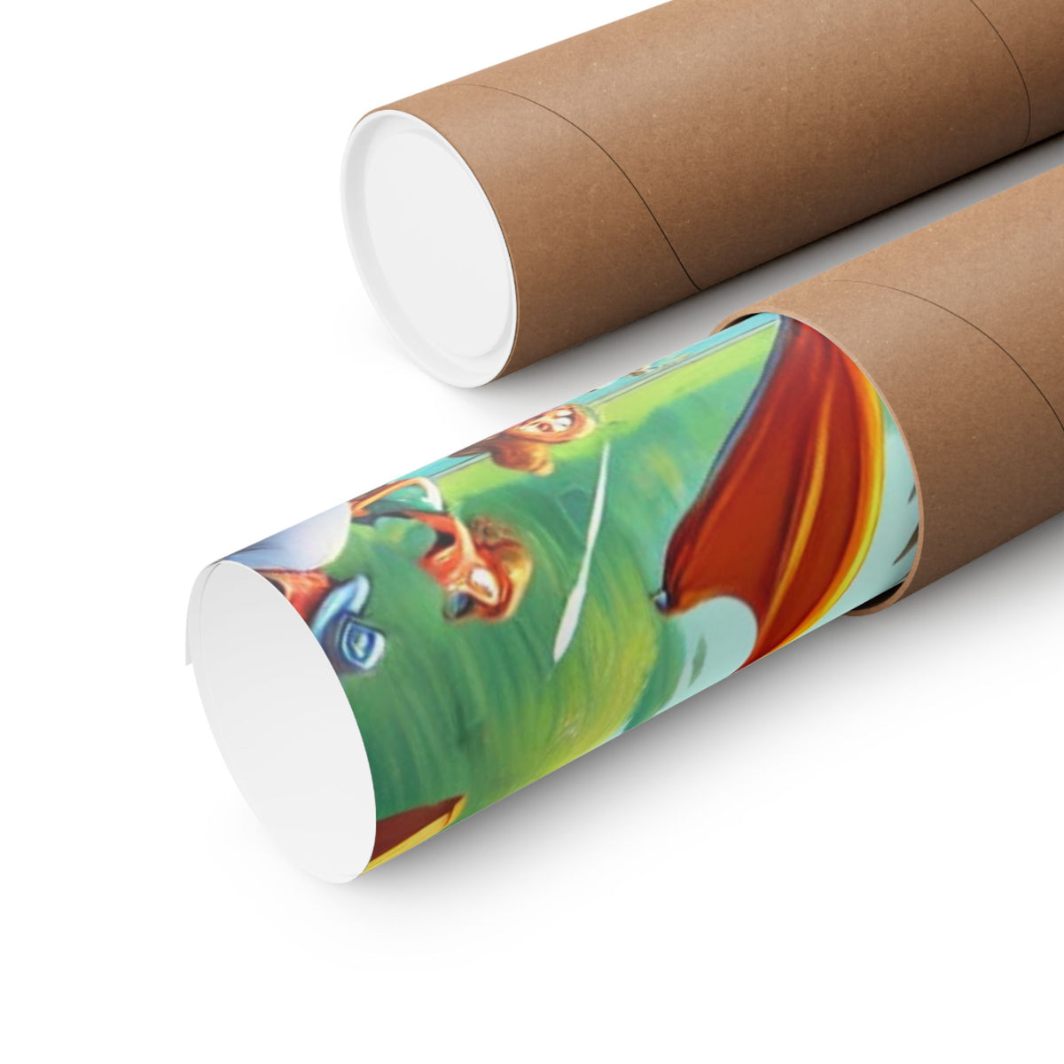 Chaotic Picnic Duck Funny Summer Wall Art Poster