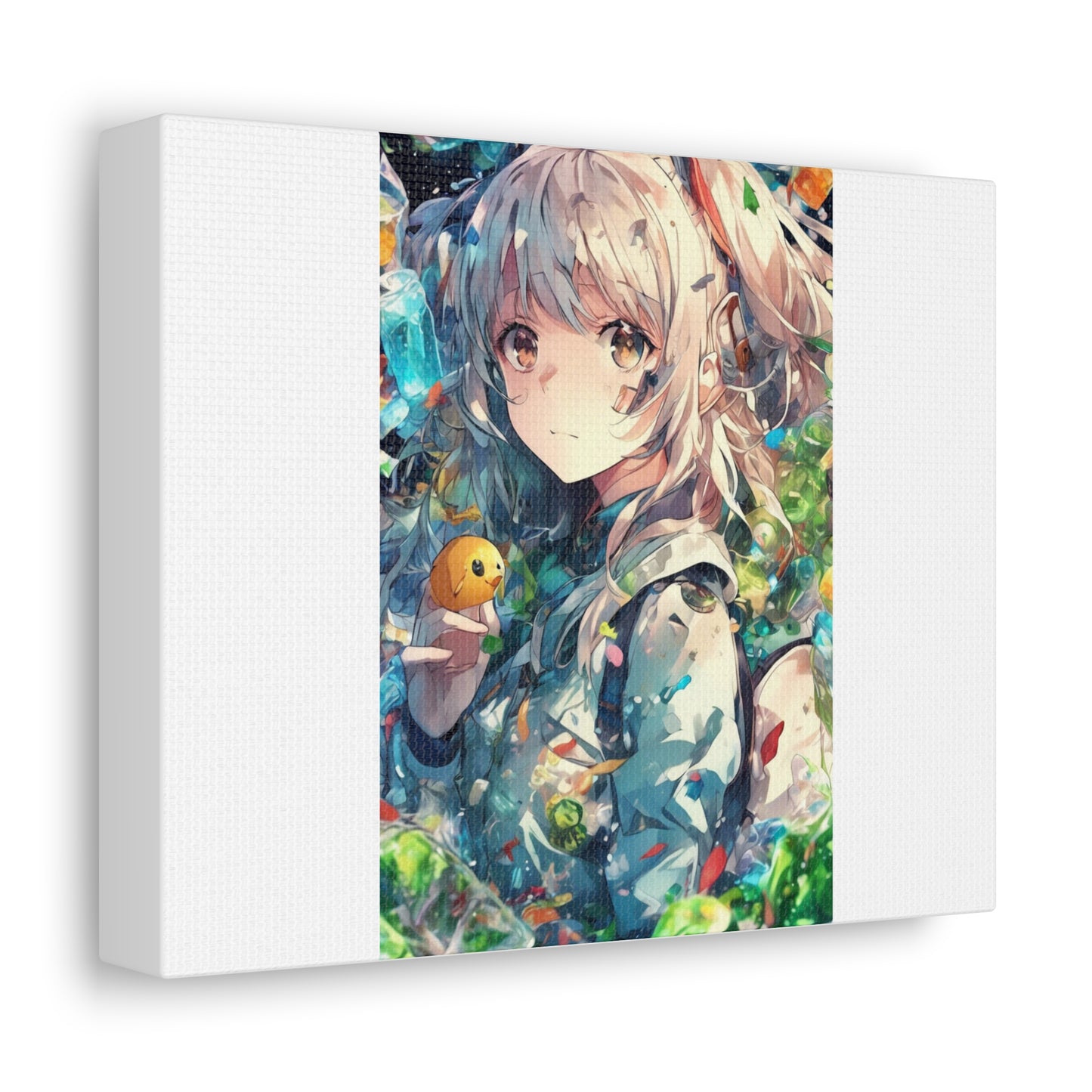 Crystal Bottle Anime Portrait Bright Room Canvas