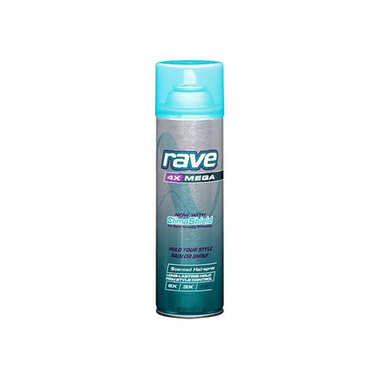Rave 4x Mega Altitude Super Hold Hairpsray, 11 oz - Unscented Aerosol