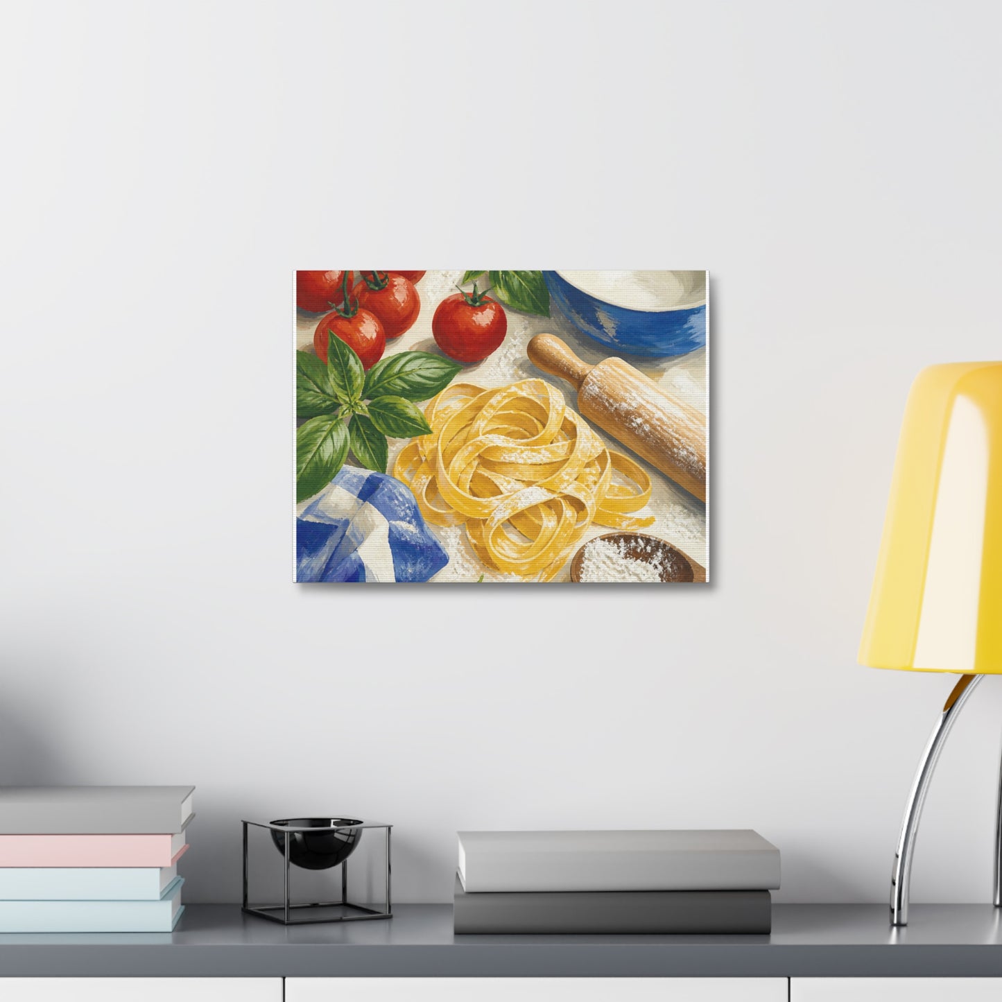 Fresh Pasta Making Kitchen Art Canvas Art