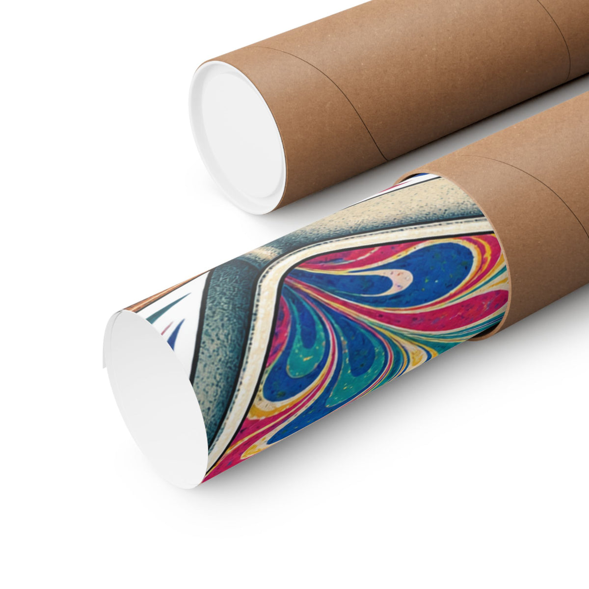 Colorful Paper Marbling Workshop Poster