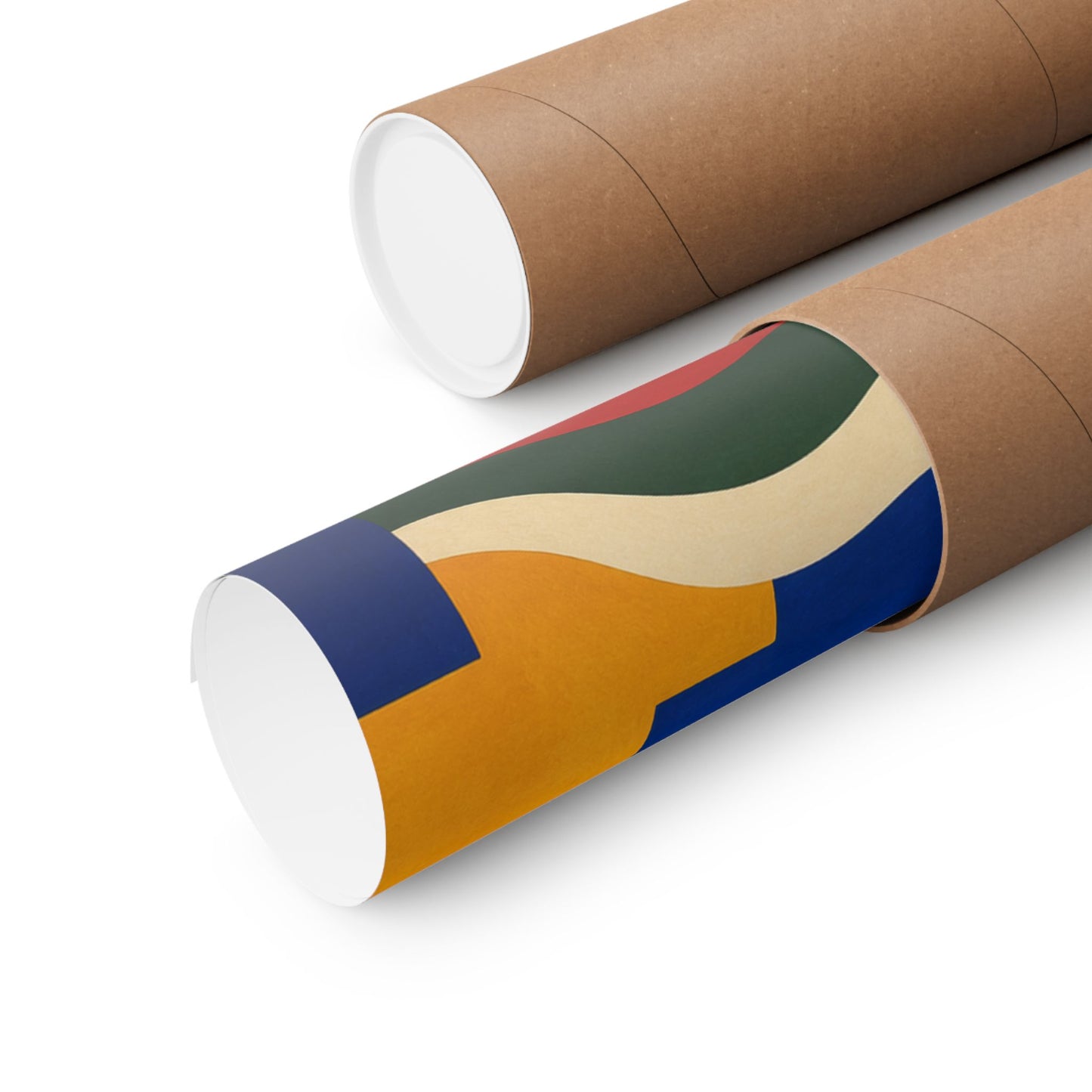 Bold Geometric Balance Abstract Art Poster