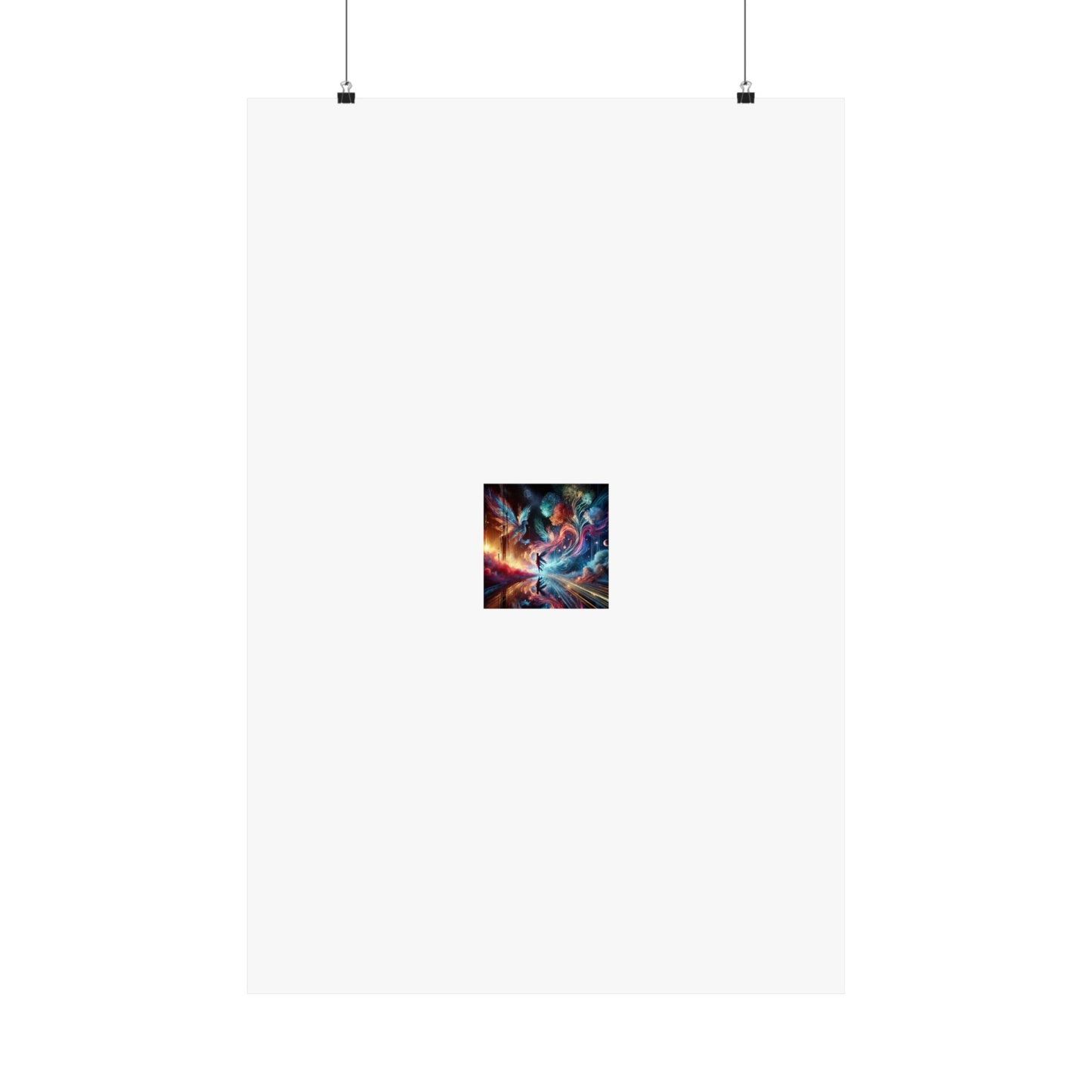 Cosmic Aurora Dancer Dreamscape Celestial Dance Poster