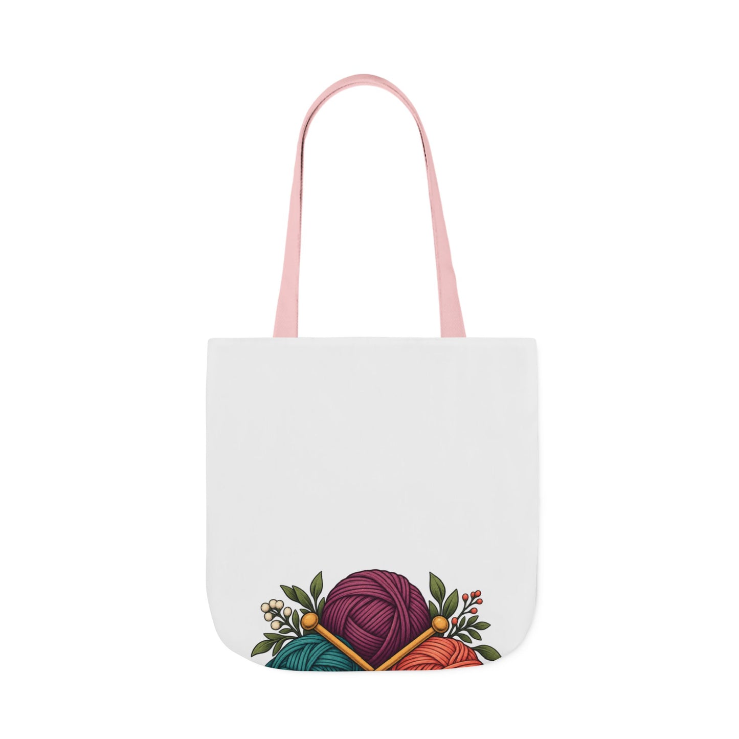 Retro Yarn and Knitting Botanical Art Tote Bag