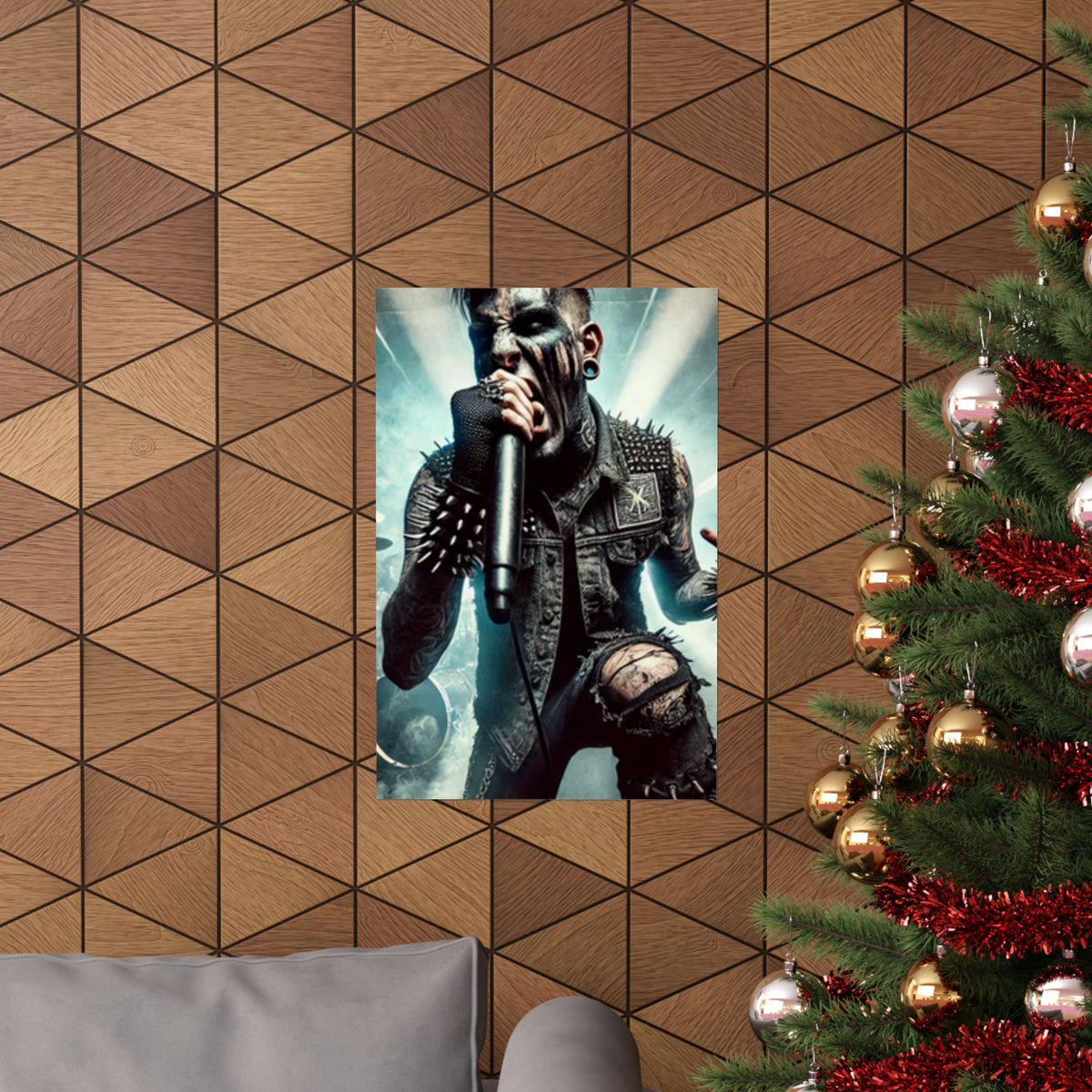 Punk Rock Vocalist Stage Energy Music Room Poster