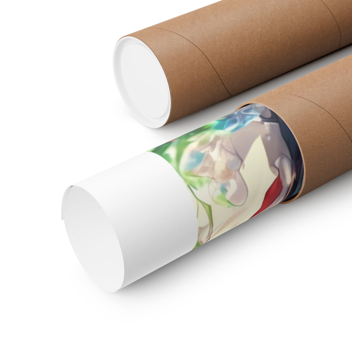 Crystal Bottle Anime Portrait Colorful Wall Poster