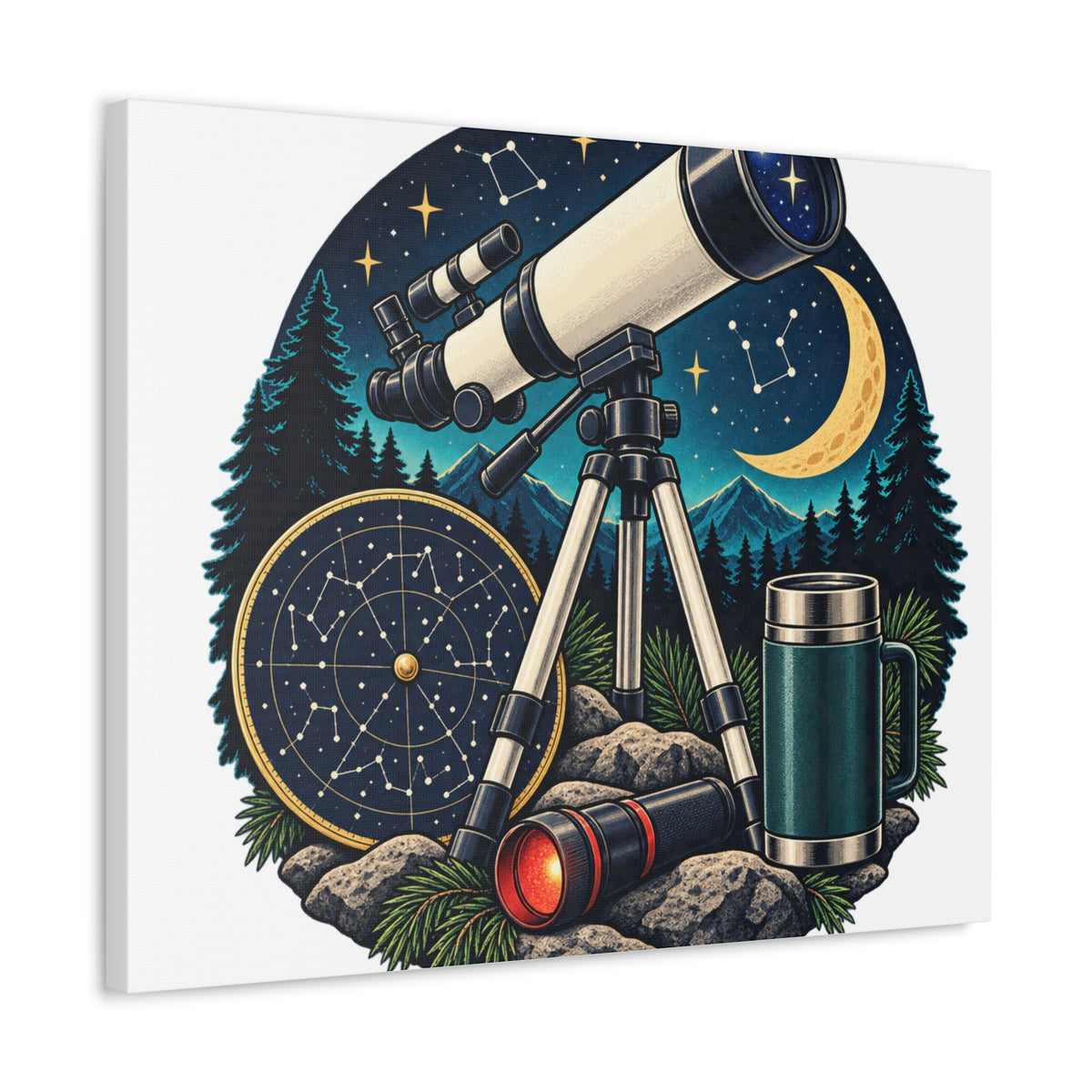 Backyard Stargazing Workshop Canvas